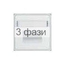 Панель д/розеток телеф/комп 2х белая OPTIMA