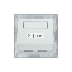 Корпус углов для 2хRJ-12/RJ-45 АМР белая REGINA