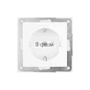 Розетка с з/к с защитой сл кость FIORENA  16А/250В
