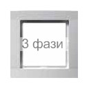 Рамка 1-кратная металл-matt FIORENA