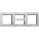 Рамка 3-кратная металл-matt FIORENA