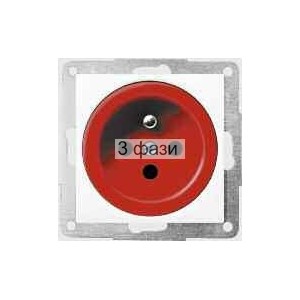 Розетка с центр з/к DATA +ключ антрацит-matt FIORENA  16А/250В