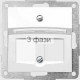 Корпус 2хRJ-12/RJ-45 АМР с загл и надписью антрацит-matt FIORENA