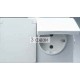 Розетка с з/к двойная горизонт белая HERMETICA  16А/230В 