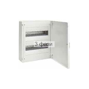 Щит  внеш уст прозр темн дверка 24 м (2х12)