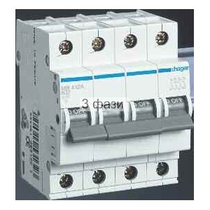 Автовыключатель 4 А 4п С 6kA  