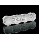 KP 64/4 Коробка приборная, четырёхкратная  под штукатурку