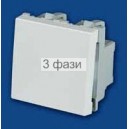 Выкл-ль 2полюс с подсв 45х45  ЧЕРНЫЙ.  
